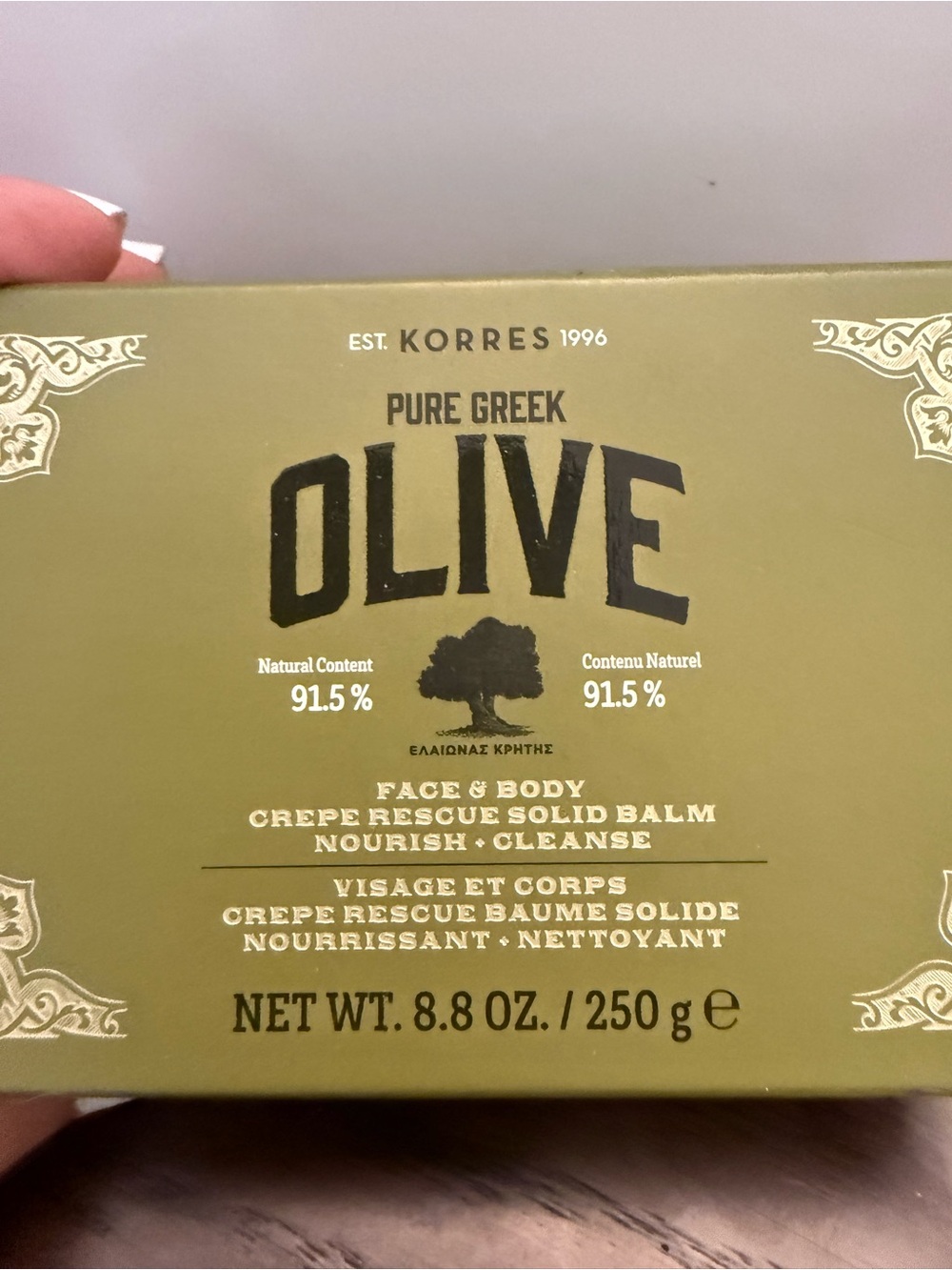 Korres Pure Greek Olive Blossom Shower Gel & Soap Set New - Picture 6 of 9
